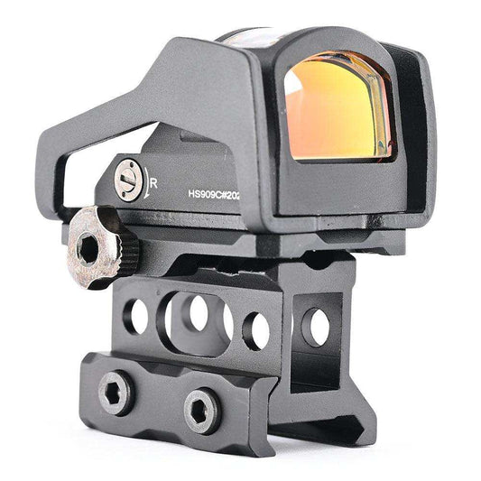Reflex 1x Red Dot Sight Sollimator Scope With 20mm Universal Mount Base - Shooin Optics