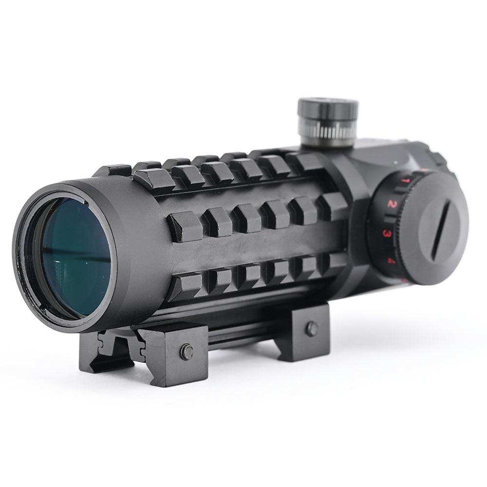 Shooin Optics 3x28 Scope Tactical Direct Adjustment Turret With 20mm And Dovetail Mount Base 1/2 MOA M7924 - Shooin Optics
