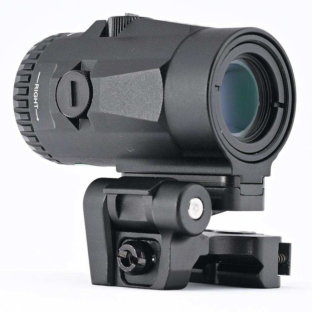 Foldable 3x Magnifier 20mm Rail Mount Base For Red Dot Sight Visual Extension - Shooin Optics