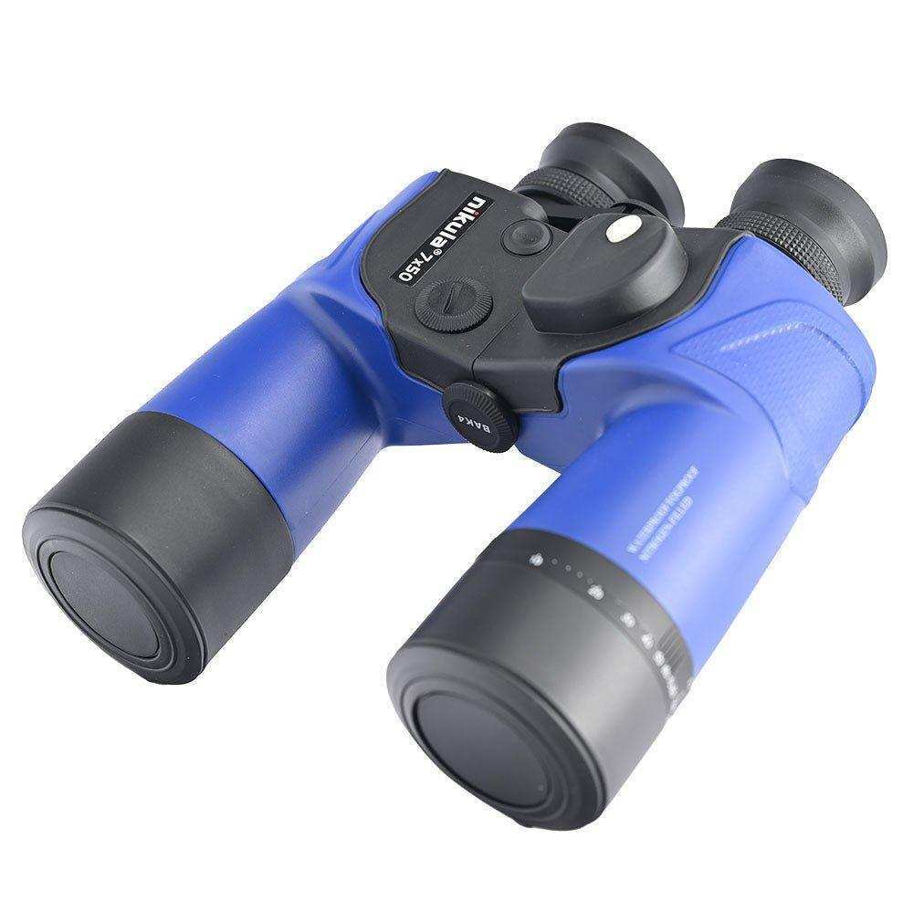 7x50 Binoculars Waterproof Fogproof Nitrogen-Filled Internal Rangefinder Scale Directional Compass Floatable - Shooin Optics