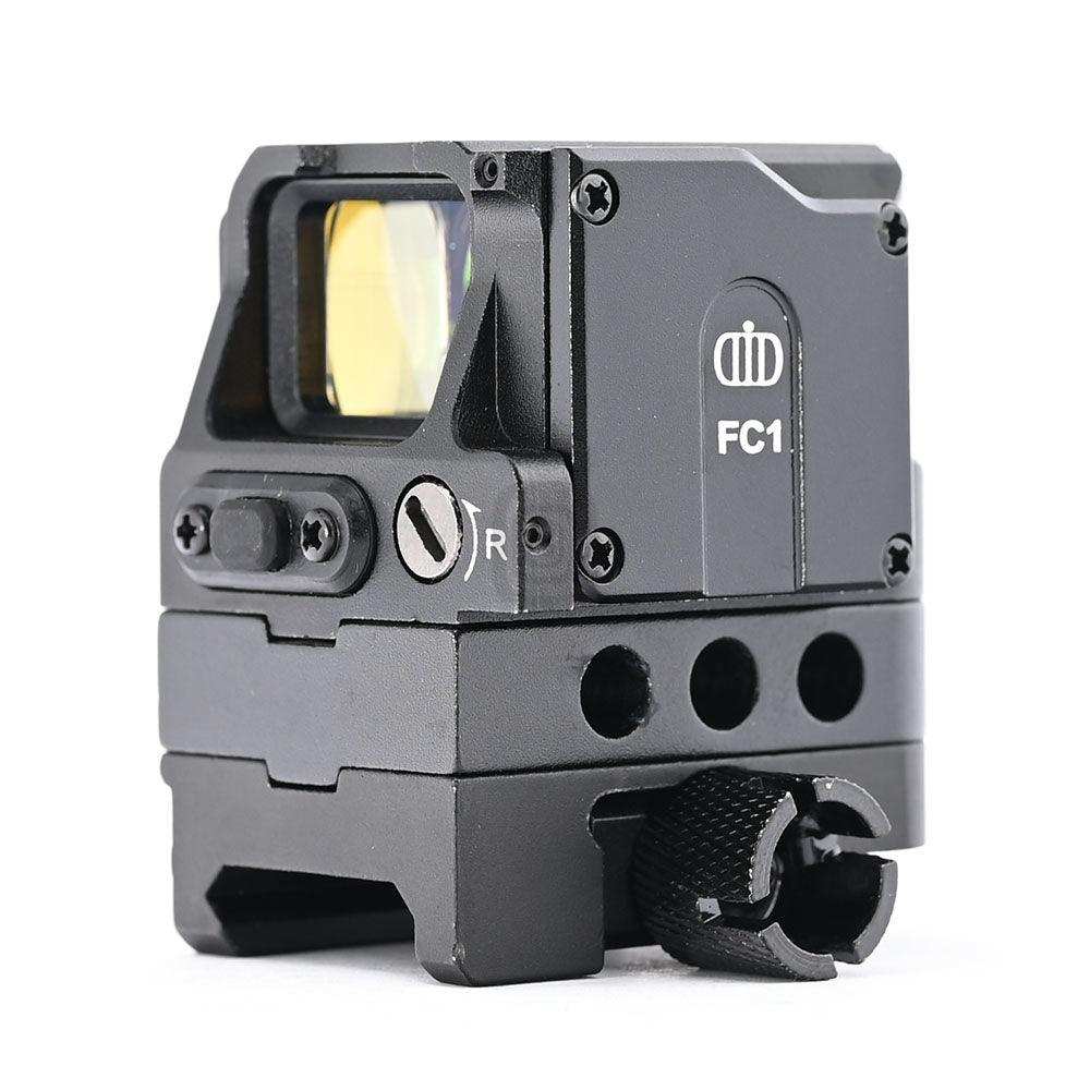Prism Refracted 1x Red Dot Sight Integrated High Low 20mm Extension Base - Shooin Optics