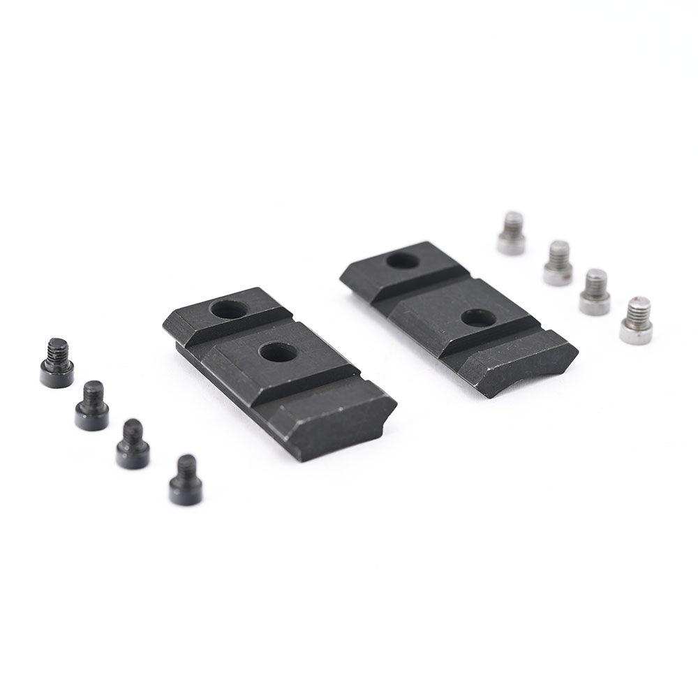 Remington 700 Steel 2-PC Matte (8-40 Adaptable) 21mm Rail Mount Base - Shooin Optics