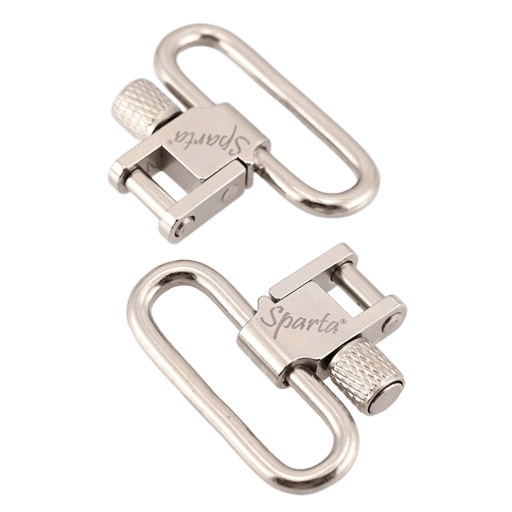 Sparta 1 Inch 1.25 Nickel Quick Detach Sling Swivels - Shooin Optics