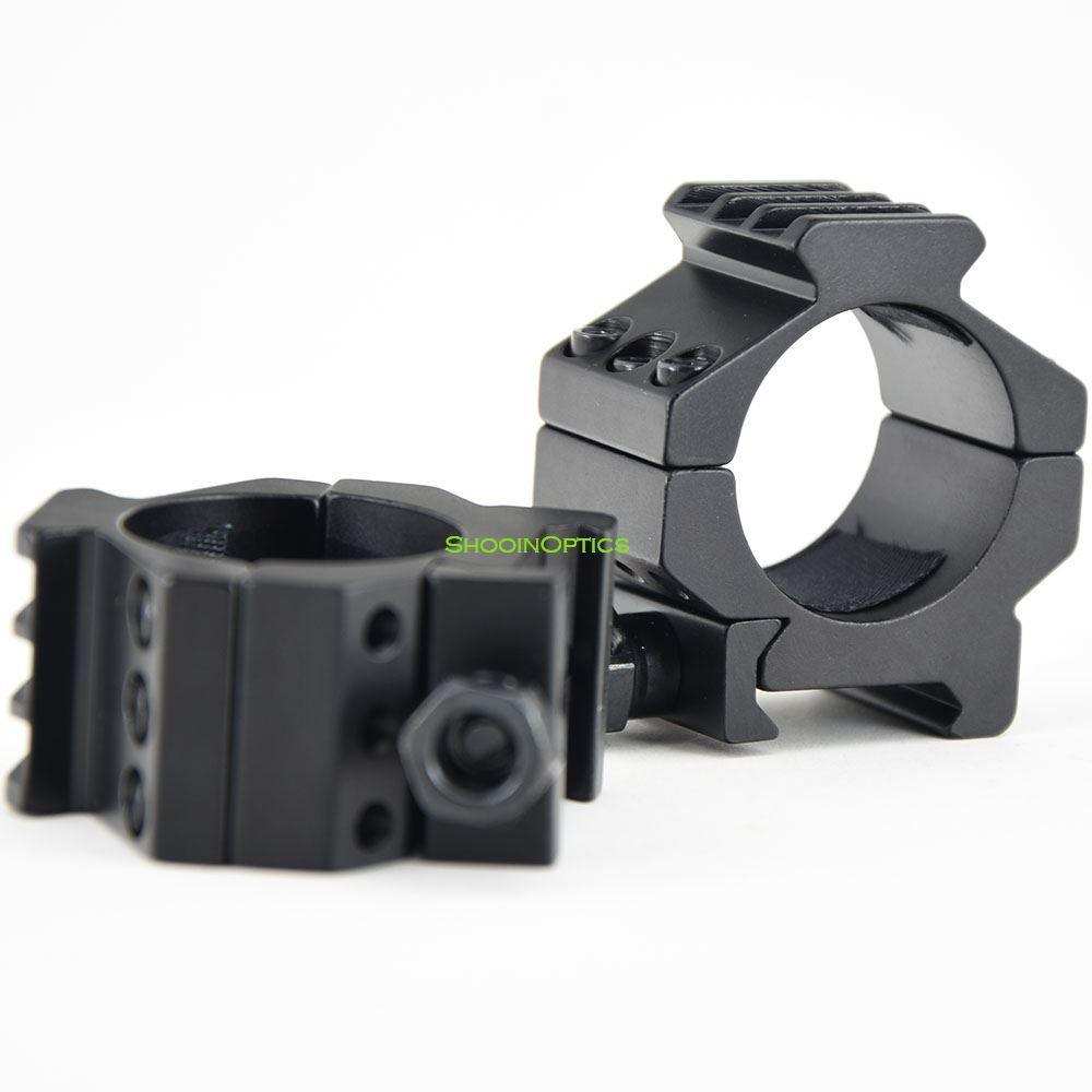 Shooin Optics Scope 1.25 Inch 30mm Tube Ring 20mm Weaver Picatinny Mount M7853 - Shooin Optics