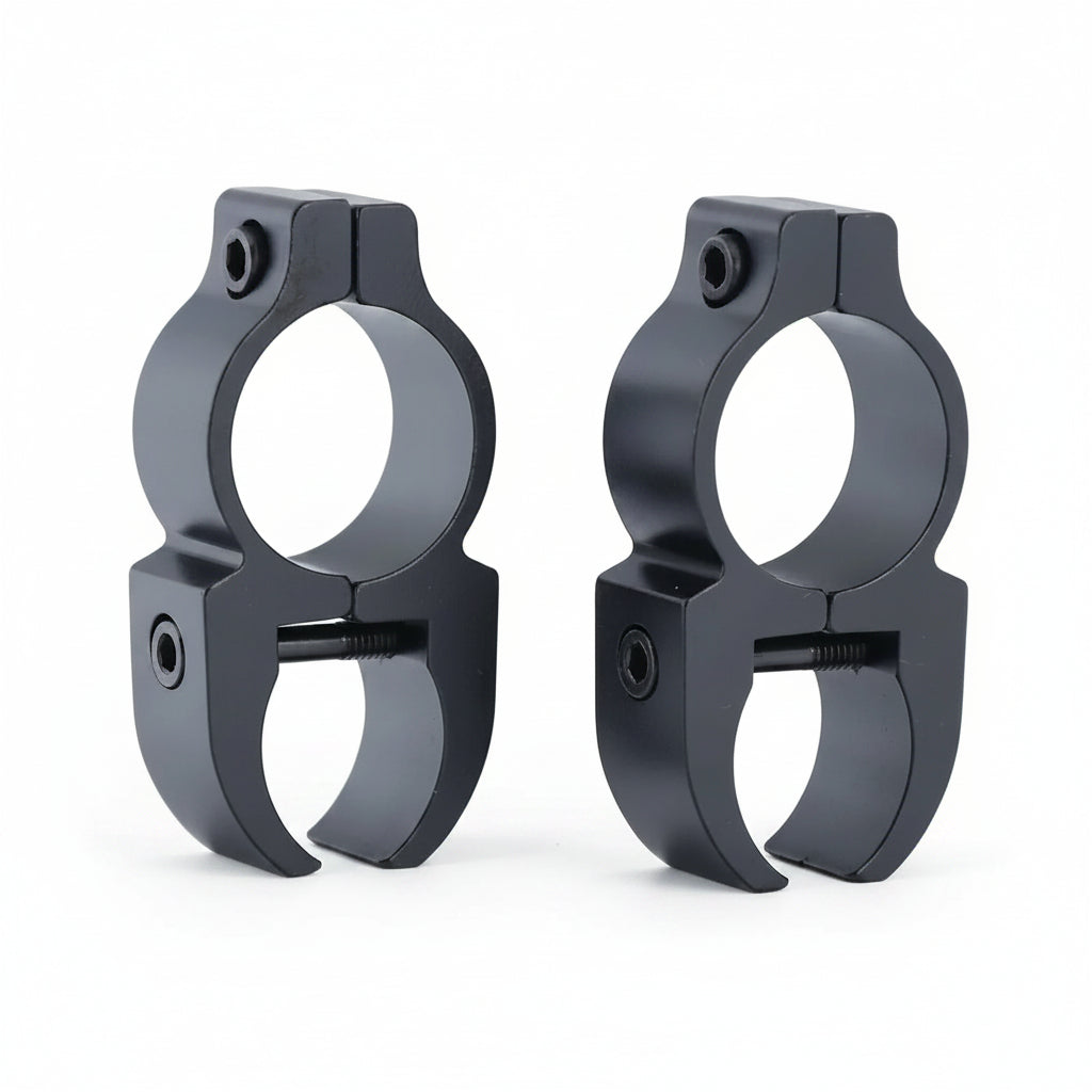 Shooin Optics Scope 1 Inch 25.4mm Tube Ring Dovetail 3/8” Mount Detachable See-Thru Matte