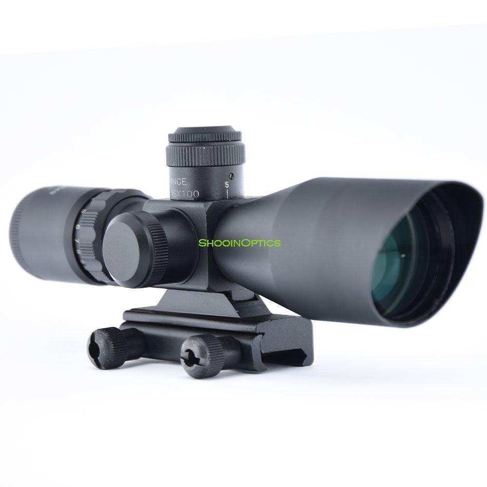 2.5-10x40 Red Greeg Mil Dot Scope 20mm Mount Base Fast Range And Small Range Adjustment - Shooin Optics