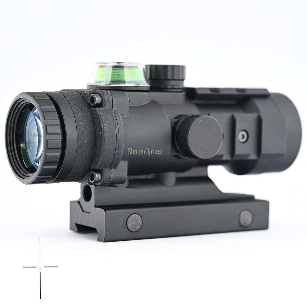Optical Fiber 3x32 Optics Riflescope Integrated 20mm PIC Mount Extension Base - Shooin Optics