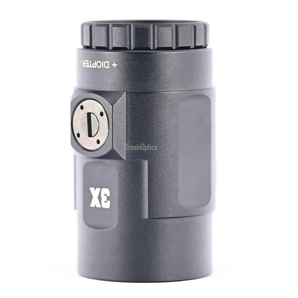 Red Dot 3x HD Magnifier Quick Side Flip Picatinny Rail Mount - Shooin Optics