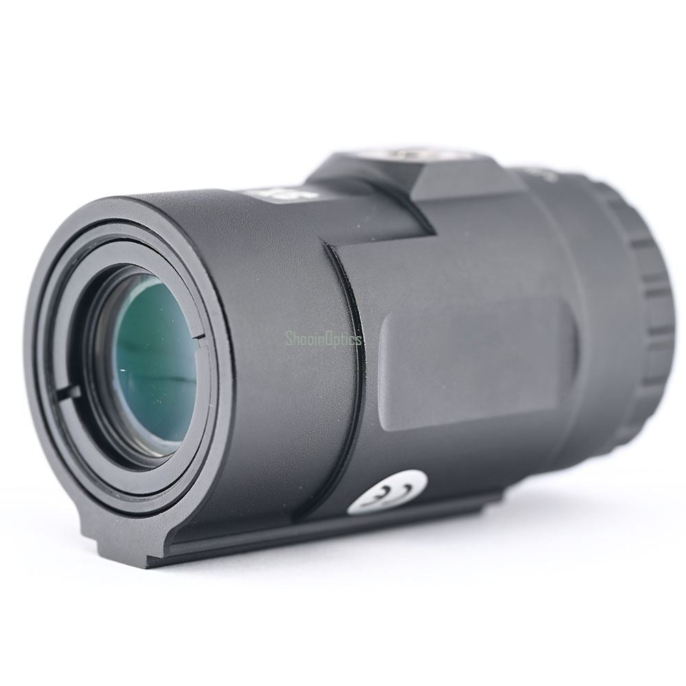 Red Dot 3x HD Magnifier Quick Side Flip Picatinny Rail Mount - Shooin Optics