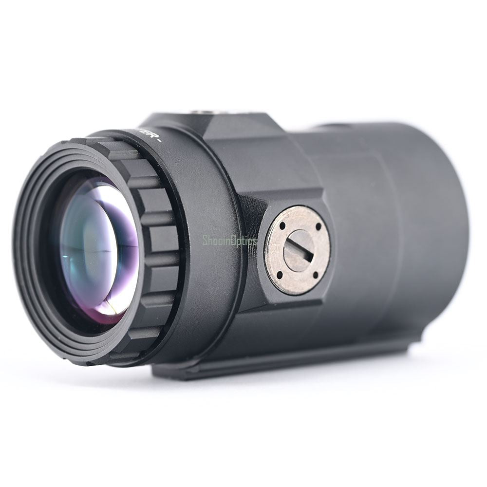 Red Dot 3x HD Magnifier Quick Side Flip Picatinny Rail Mount - Shooin Optics