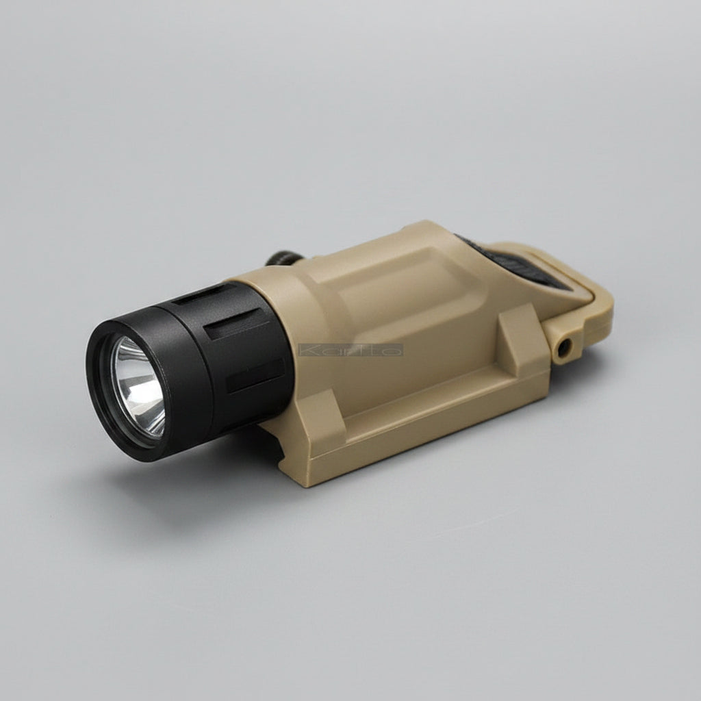 Tactical Weapon Mounted Flashlight White LED 200 Lumens