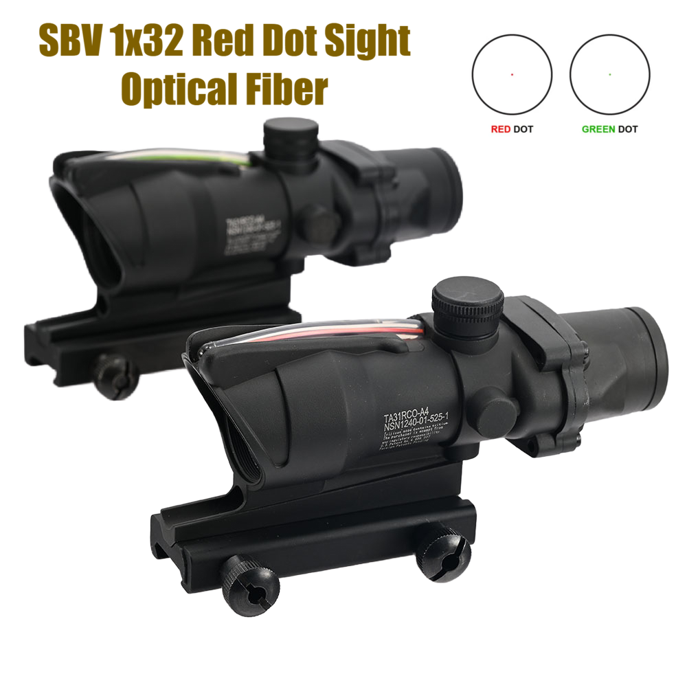 Fiber-optic red/green dot sight