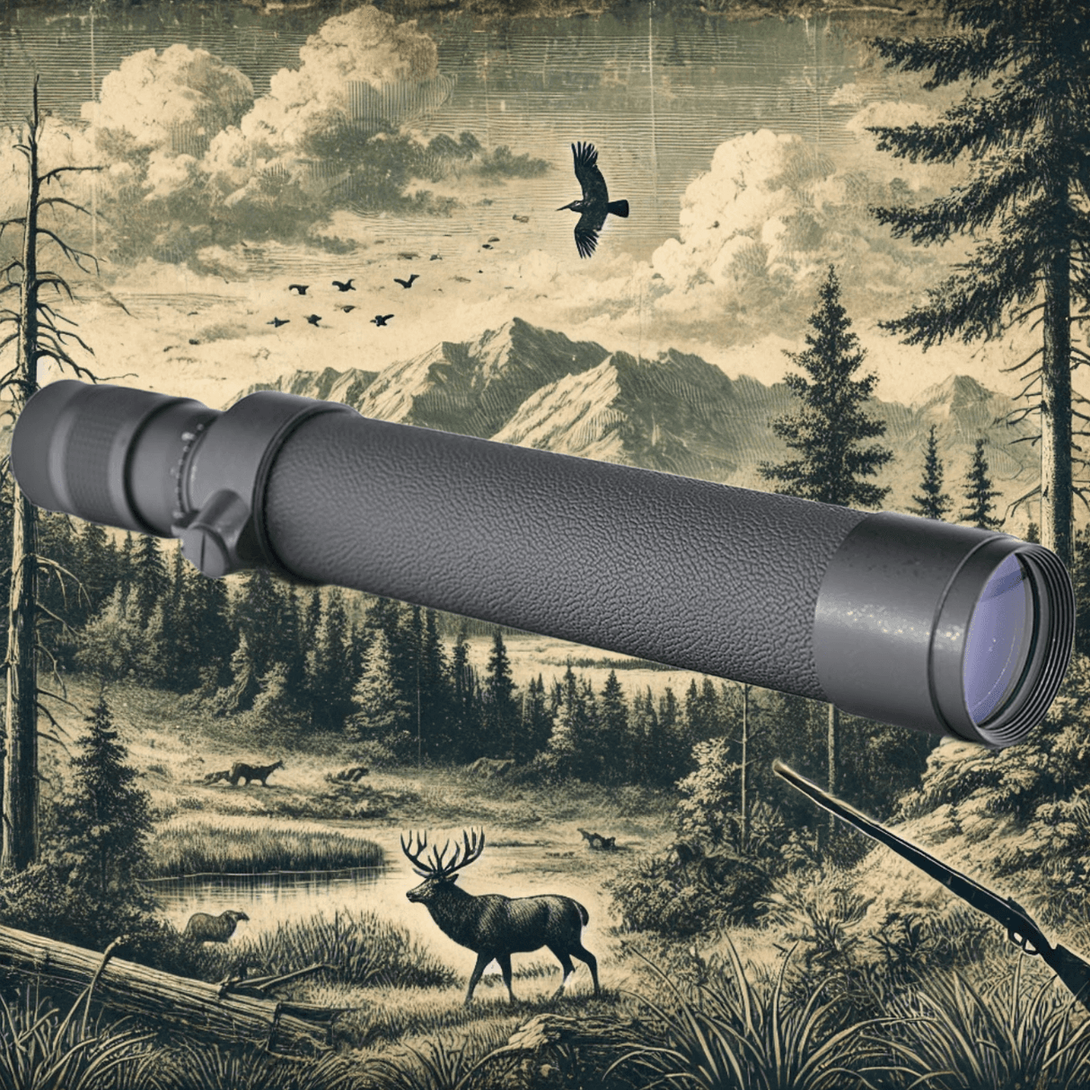 Shooin 8-24x40 Pull-out Spotting Scope With Tripod Mounting Hole - Shooin Optics
