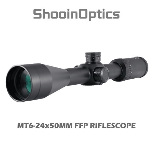 Shooin Optics 6-24x50 FFP Rifle Scope 30mm Tube 1/8 MOA - Shooin Optics
