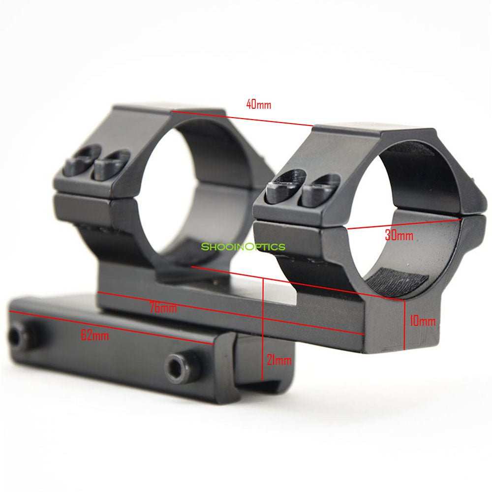 Rifle Scope 30mm Tube Ring Extended Cantilever Dovetail 11mm Mount - Shooin Optics