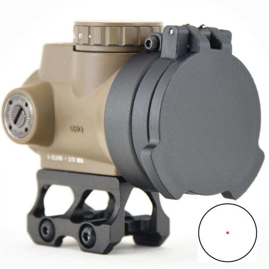 Tactical 1x 30mm Red Dot Sight 1x Reflex Collimator Optics Scope With High Low 20mm Mount Base Anti-Reflective Protective Lens Cover - Shooin Optics