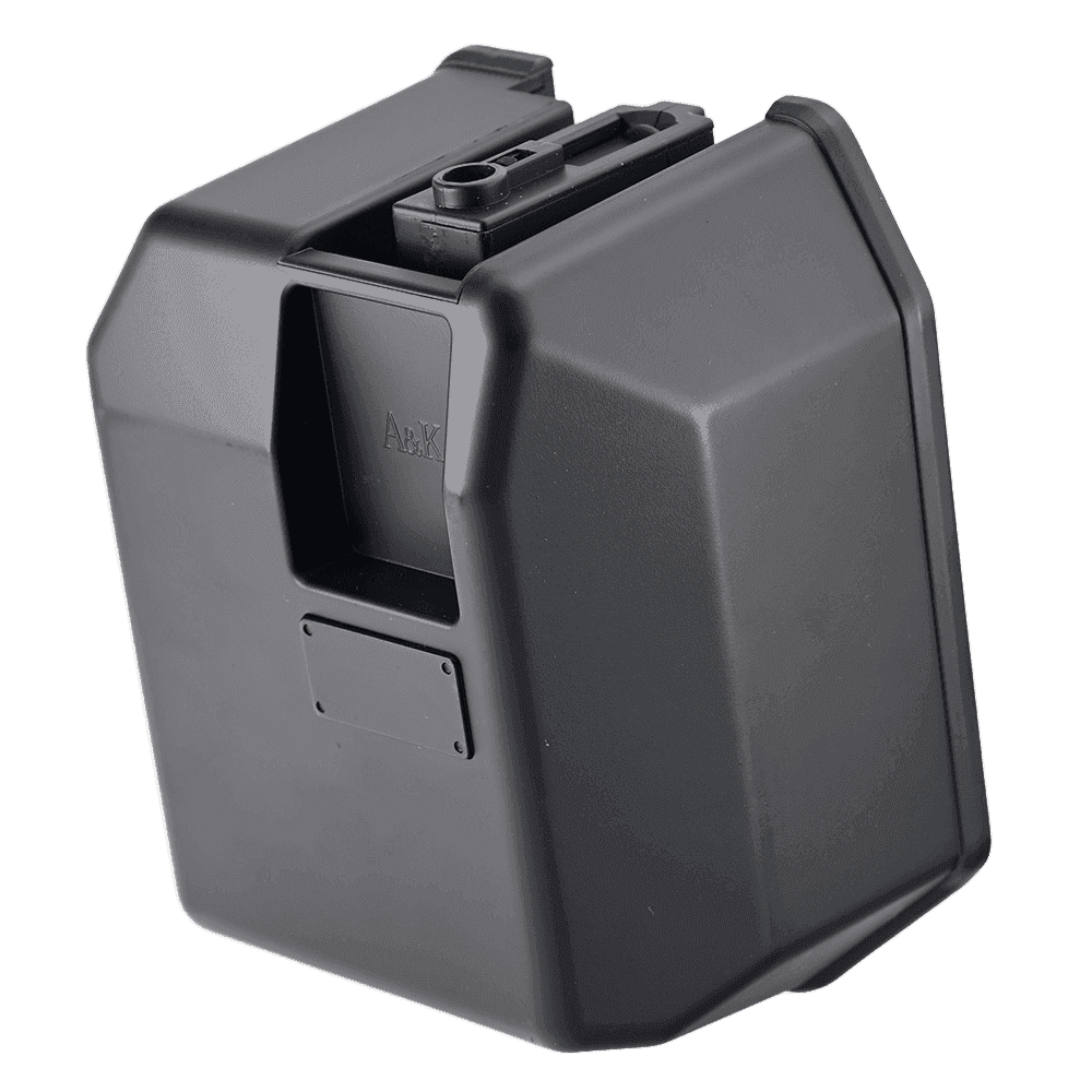 5000 Rounds High Capac Manual Winding Drum Magazine for M4 Airsoft AEG Rifles - Shooin Optics