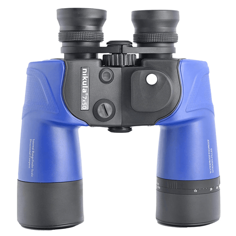 7x50 Binoculars Waterproof Fogproof Nitrogen - Filled Internal Rangefinder Scale Directional Compass Floatable - Shooin Optics