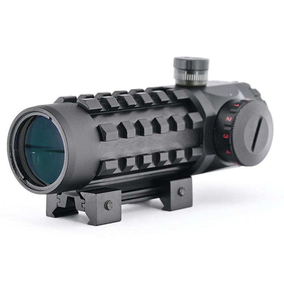 Shooin Optics 3x28 Scope Tactical Direct Adjustment Turret With 20mm And Dovetail Mount Base 1/2 MOA M7924 - Shooin Optics