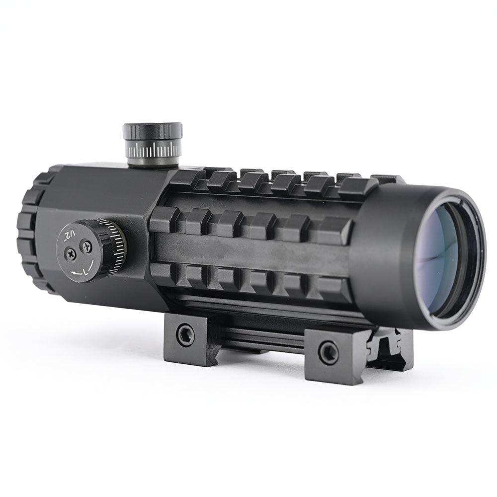 Shooin Optics 3x28 Scope Tactical Direct Adjustment Turret With 20mm And Dovetail Mount Base 1/2 MOA M7924 - Shooin Optics