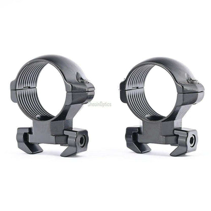 Shooin Optics Scope Mount Smooth Steel 1 Inch 25.4mm Tube Ring Adjustable 20mm Mount Base M6918 - Shooin Optics