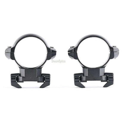 Shooin Optics Scope Mount Smooth Steel 1 Inch 25.4mm Tube Ring Adjustable 20mm Mount Base M6918 - Shooin Optics