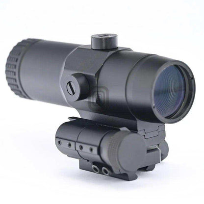 Red Dot Sight 3x Magnifier Integrated Quick-Folding Picatinny Rail Base - Shooin Optics