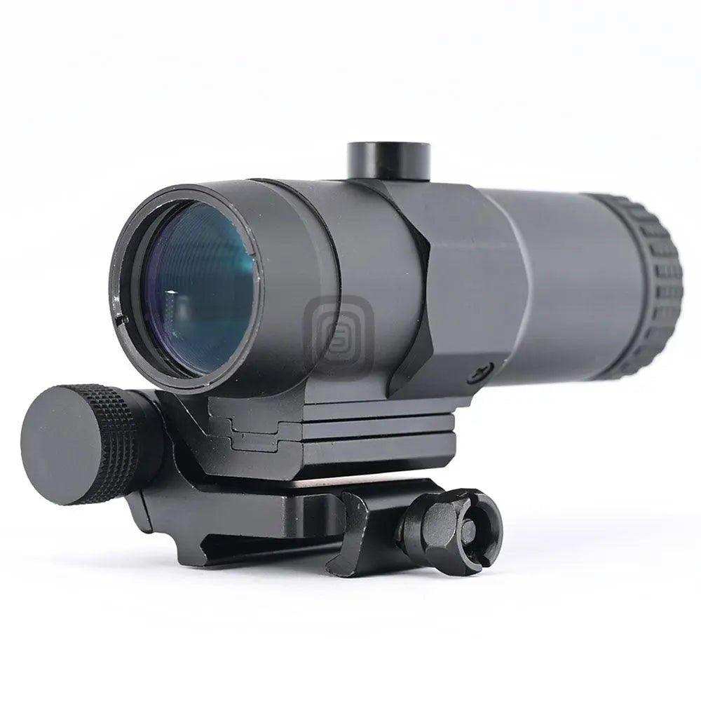 Red Dot Sight 3x Magnifier Integrated Quick-Folding Picatinny Rail Base - Shooin Optics