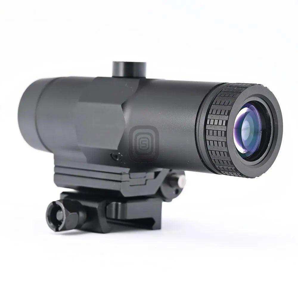 Red Dot Sight 3x Magnifier Integrated Quick-Folding Picatinny Rail Base - Shooin Optics