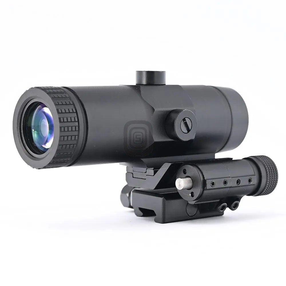 Shooin Optics 3x Magnifier Integrated Quick-Folding Picatinny Rail Base R4193 - Shooin Optics