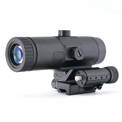 Red Dot Sight 3x Magnifier Integrated Quick-Folding Picatinny Rail Base - Shooin Optics