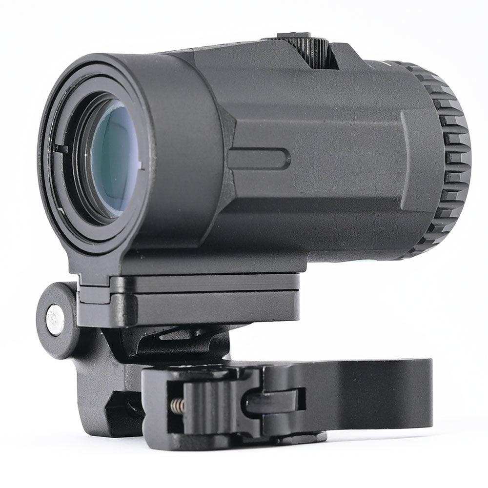 Foldable 3x Magnifier 20mm Rail Mount Base For Red Dot Sight Visual Extension - Shooin Optics