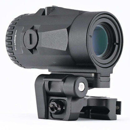 Foldable 3x Magnifier 20mm Rail Mount Base For Red Dot Sight Visual Extension - Shooin Optics