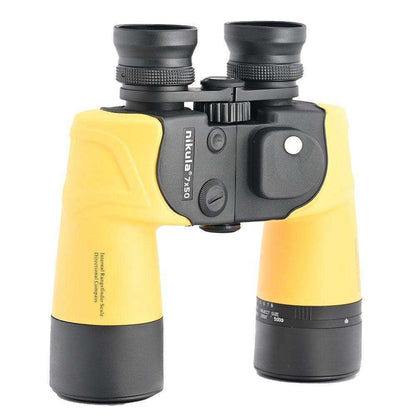 7x50 Binoculars Waterproof Fogproof Nitrogen-Filled Internal Rangefinder Scale Directional Compass Floatable - Shooin Optics