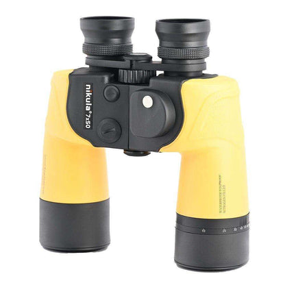 7x50 Binoculars Waterproof Fogproof Nitrogen-Filled Internal Rangefinder Scale Directional Compass Floatable - Shooin Optics