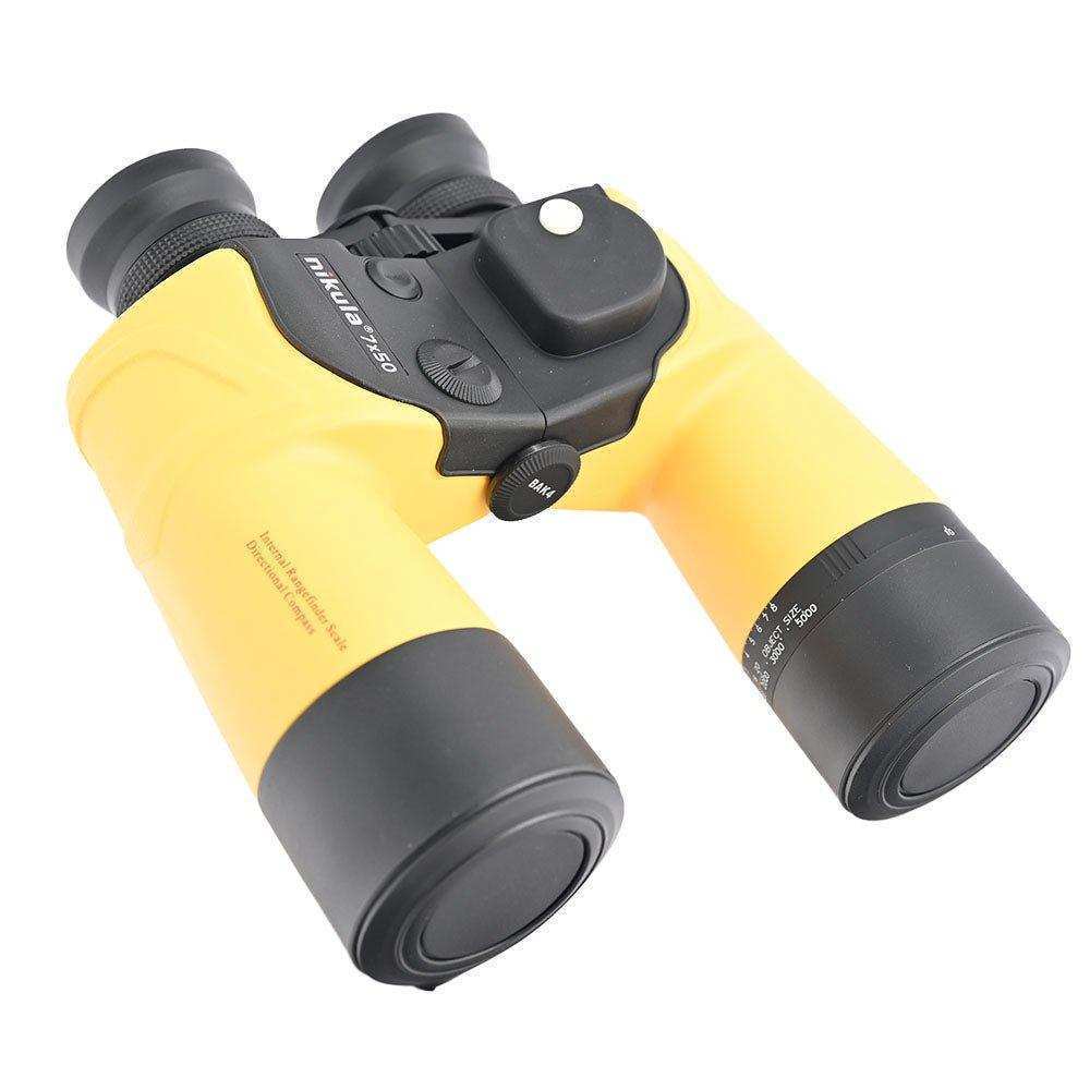 7x50 Binoculars Waterproof Fogproof Nitrogen-Filled Internal Rangefinder Scale Directional Compass Floatable - Shooin Optics