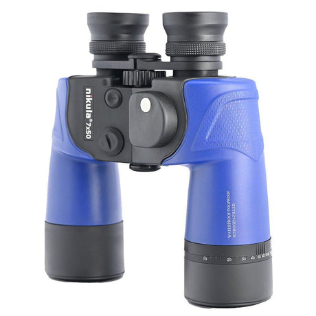 NIKULA 7x50 Binoculars Waterproof Fogproof Nitrogen-Filled Internal Rangefinder Scale Directional Compass Floatable Shooin