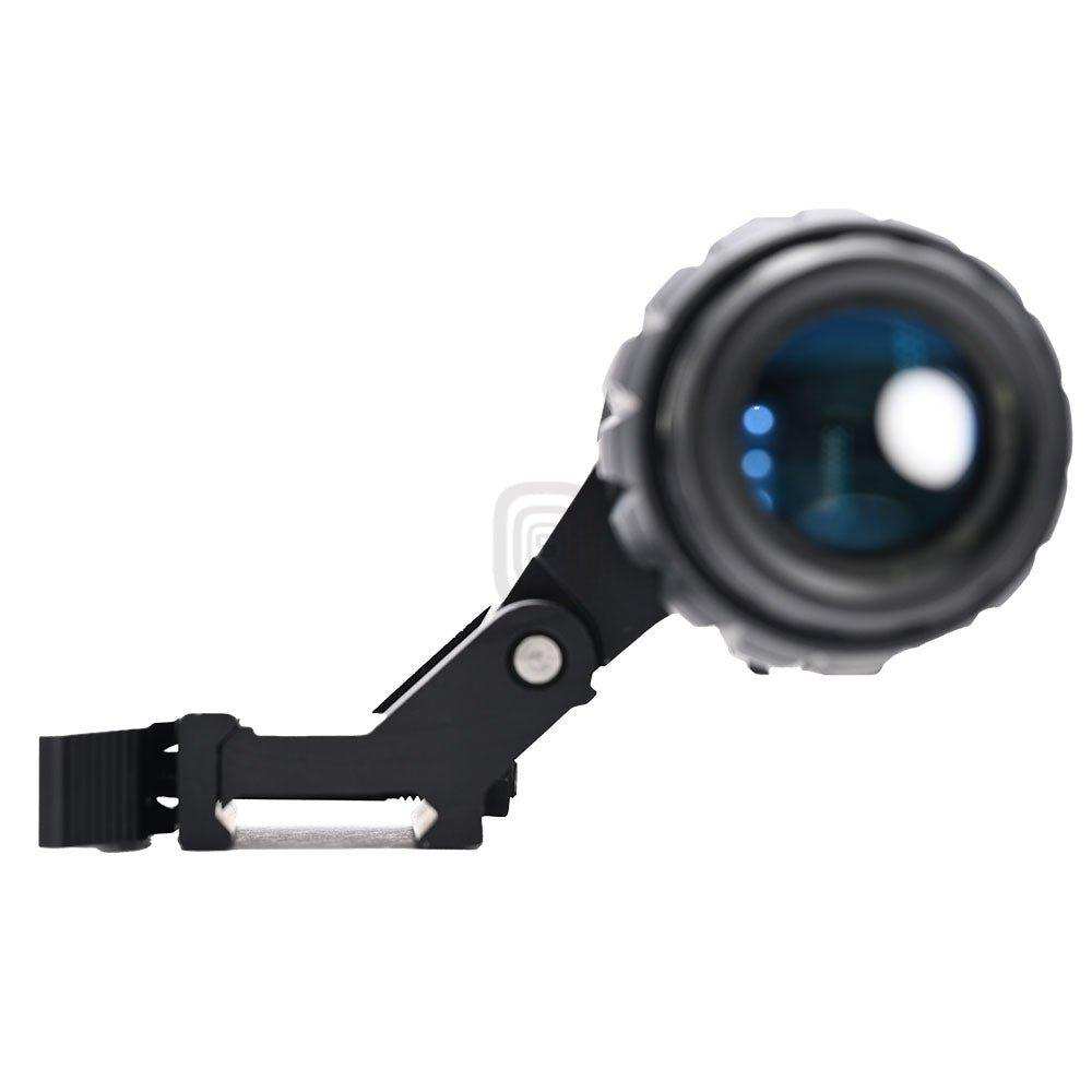 Shooin 3x Magnifier Optics Lens Fold Adjustable 20mm Quick Release Mount Base - Shooin Optics