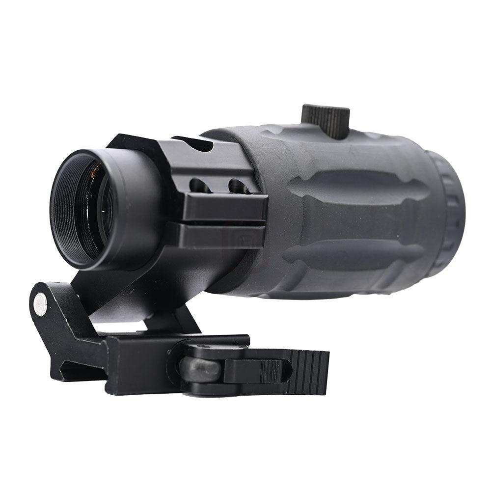 Shooin 3x Magnifier Red Dot Scope With Side Flid 20mm Picatinny Mount Base - Shooin Optics