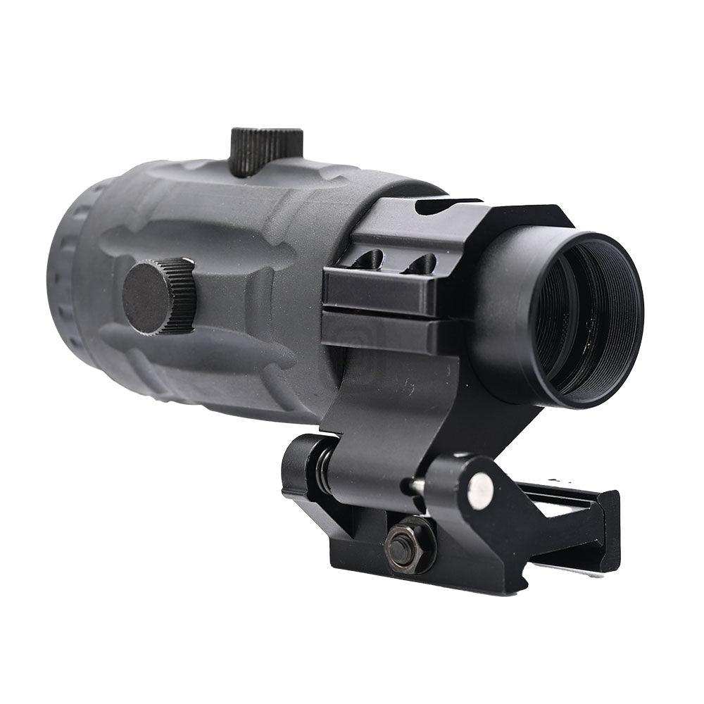 Shooin 3x Magnifier Red Dot Scope With Side Flid 20mm Picatinny Mount Base - Shooin Optics