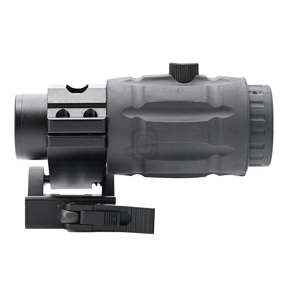 Shooin 3x Magnifier Red Dot Scope With Side Flid 20mm Picatinny Mount Base Shooin