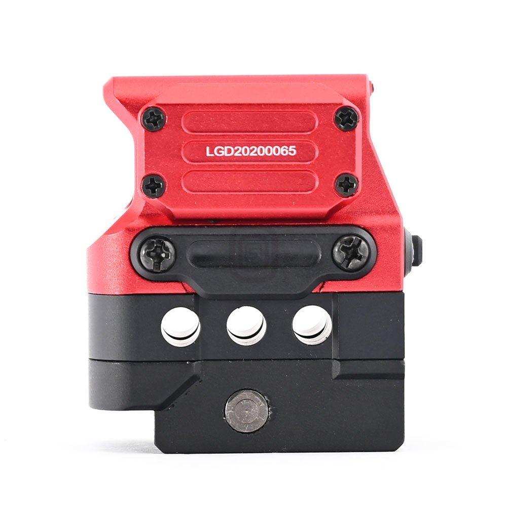 Prism Refracted 1x Red Dot Sight Integrated High Low 20mm Extension Base - Shooin Optics