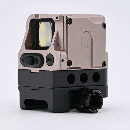 Prism Refracted 1x Red Dot Sight Integrated High Low 20mm Extension Base - Shooin Optics