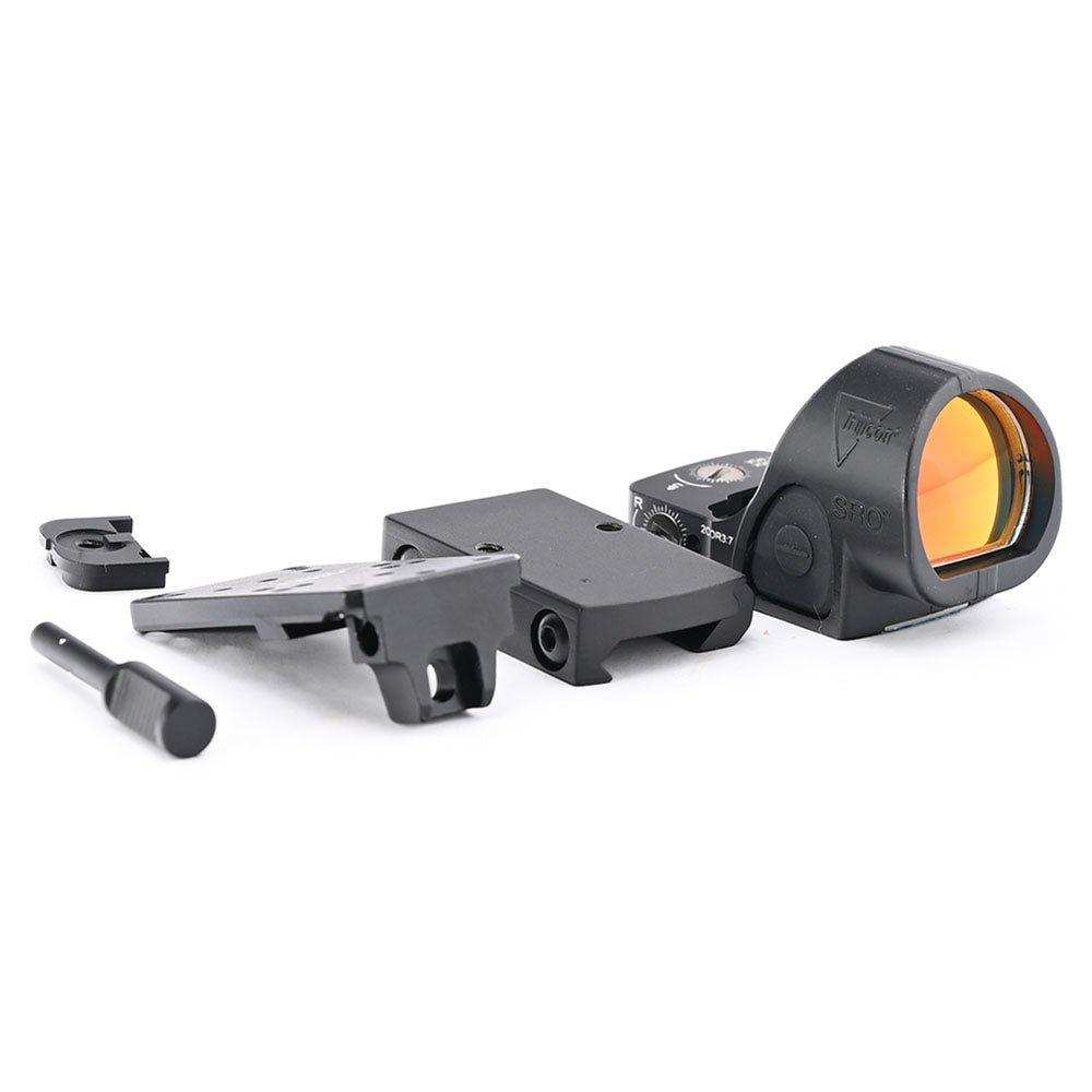 Reflex 1x Red Dot Sight Collimator Scope With High and Low 20mm Mount Extension Base - Shooin Optics