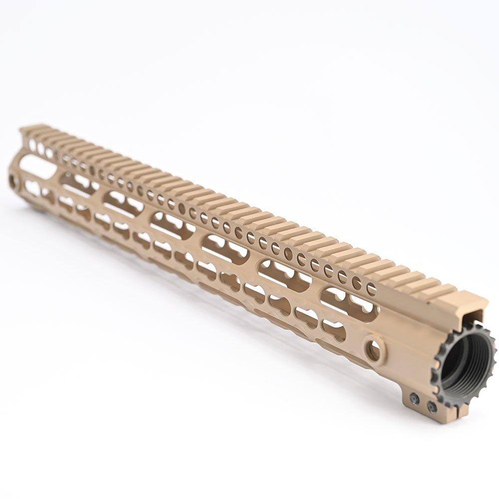 AR Series 15 INCH Picatinny Free Float Handguard With KEYMOD Base Lock For Airsoft SPARTA