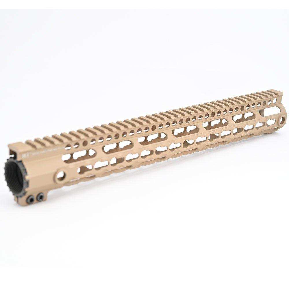 AR Series 15 INCH Picatinny Free Float Handguard With KEYMOD Base Lock For Airsoft - Shooin Optics