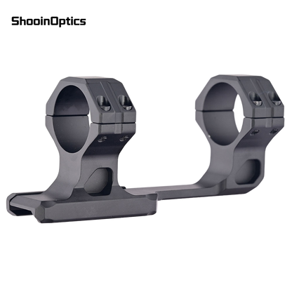 Shooin Optics Soporte profesional para mira telescópica en voladizo de 30 mm Diseño de una pieza para riel de 20 mm Soporte óptico de desplazamiento largo Montaje de alta estabilidad