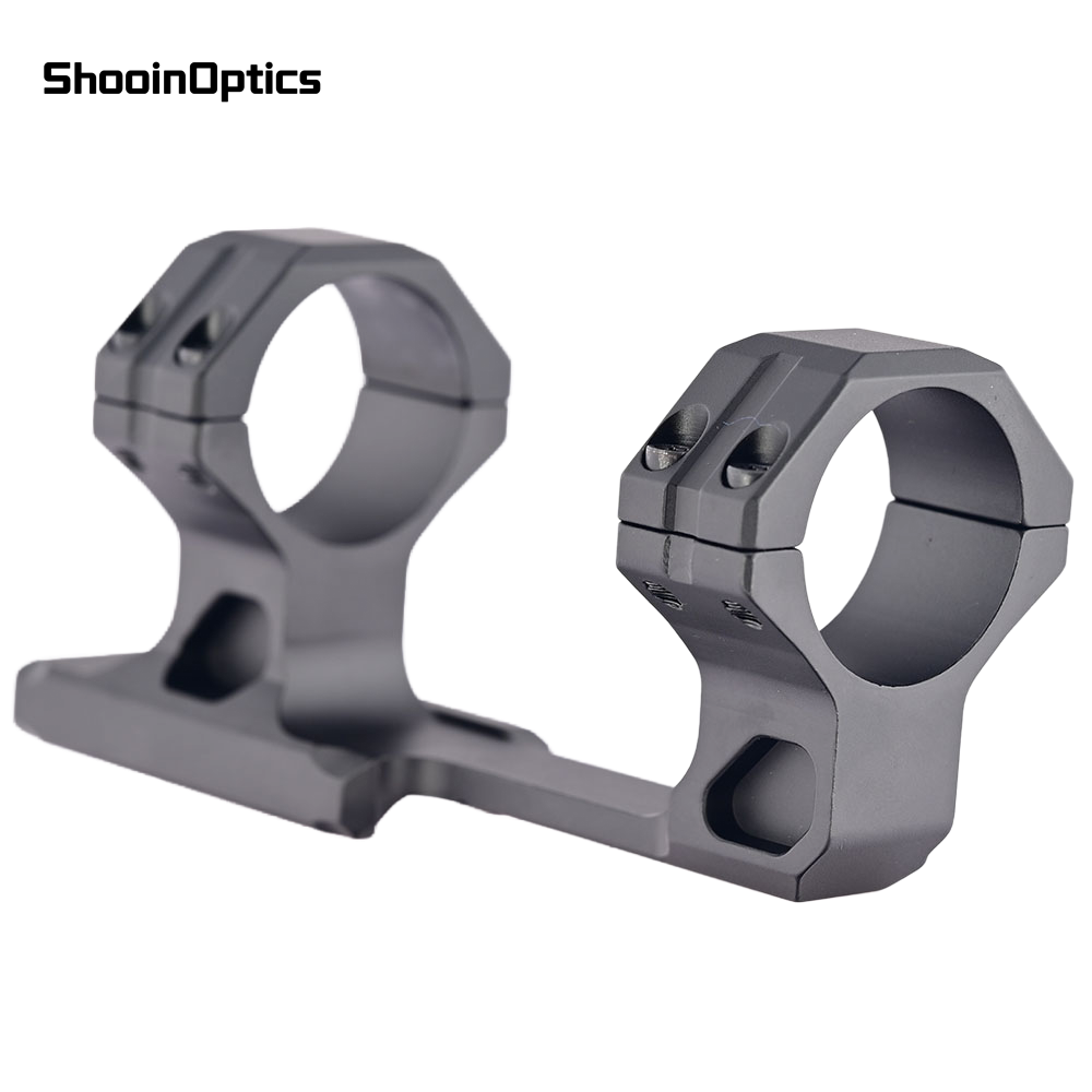 Shooin Optics Soporte profesional para mira telescópica en voladizo de 30 mm Diseño de una pieza para riel de 20 mm Soporte óptico de desplazamiento largo Montaje de alta estabilidad