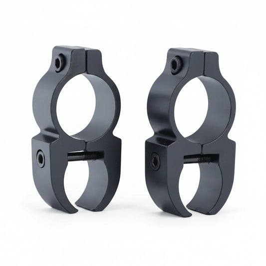 Colliers de lunette Shooin Optics 1 pouce 25,4 mm à queue d'aronde 3/8” démontables à vision directe mat