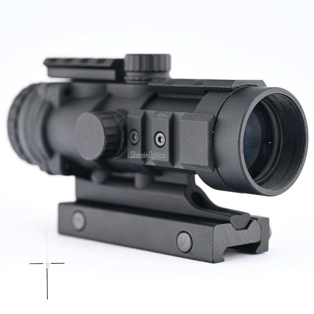 Optical Fiber 3x32 Optics Riflescope Integrated 20mm PIC Mount Extension Base - Shooin Optics